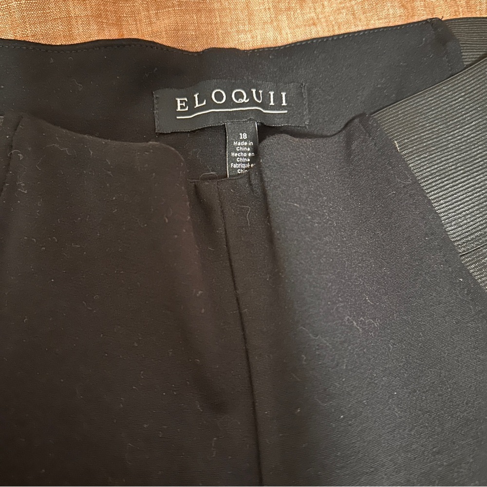 Eloquii Black Flawless High-Waist Leggings with split at ankle size 18 - Picture 6 of 8